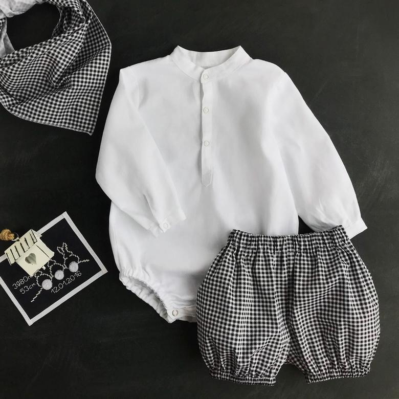 Рубашка - боди длинный рукав