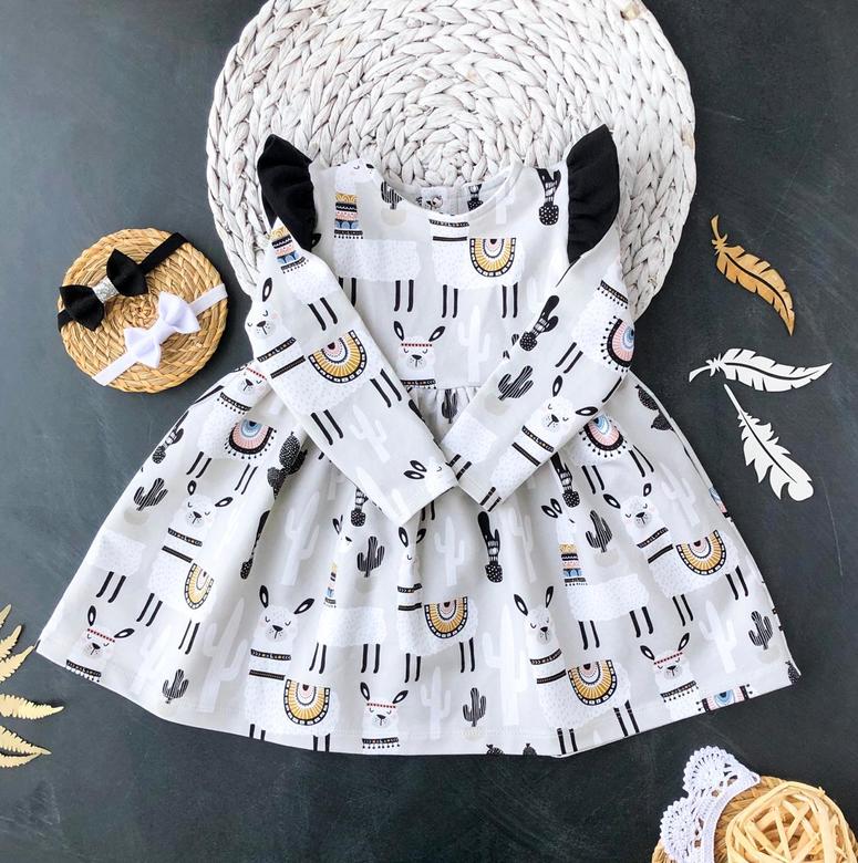 Платье трикотажное Рюша