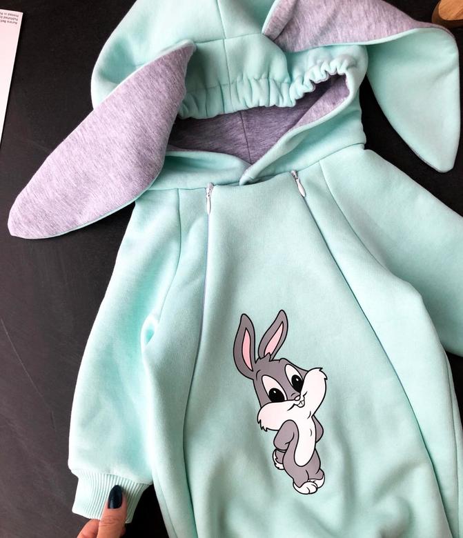 Комбез начёс «Зайка» Мята