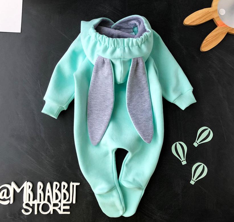 Комбез начёс «Зайка» Мята
