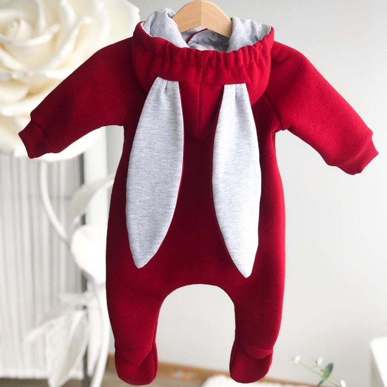 Комбез начёс «Зайка» Бордо