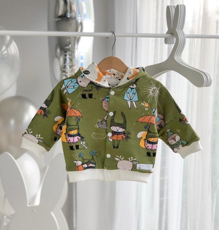 Двухсторонний Бомбер с капюшоном