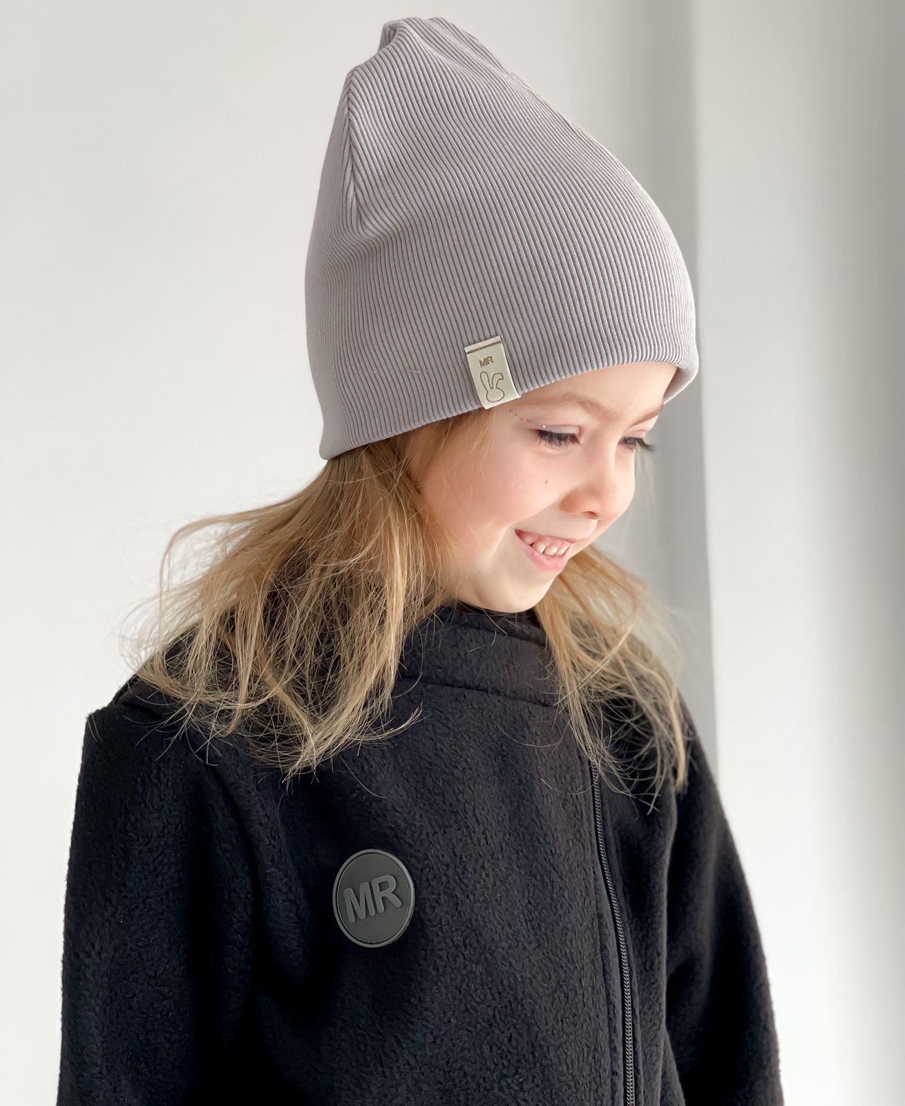 Кашкорсе для набора  Mr.rabbit шапка-снуд Пепел