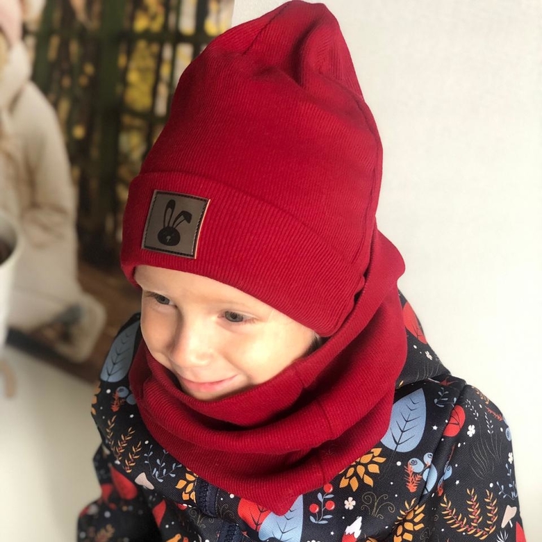 Кашкорсе для набора  Mr.rabbit шапка-снуд Бордо