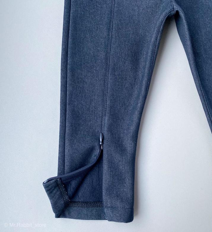 Джинсы "Молния" Утепленные Индиго