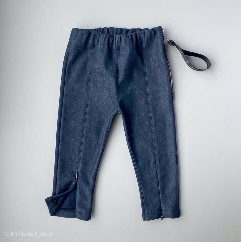 Джинсы "Молния" Утепленные Индиго