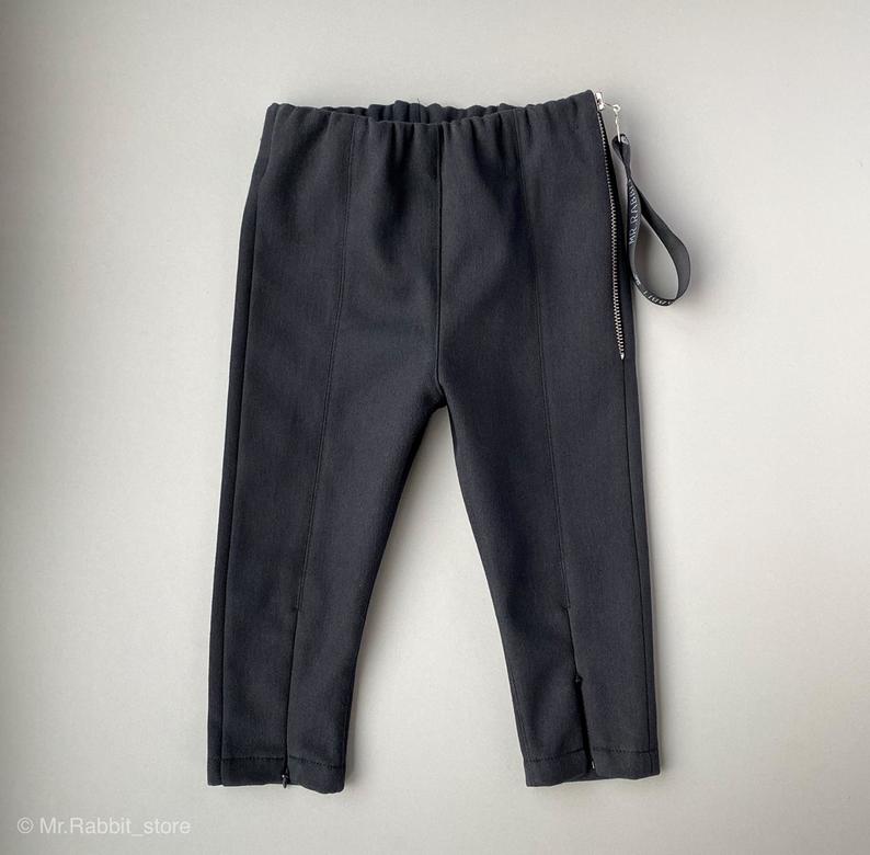 Джинсы "Молния" Утепленные Черные