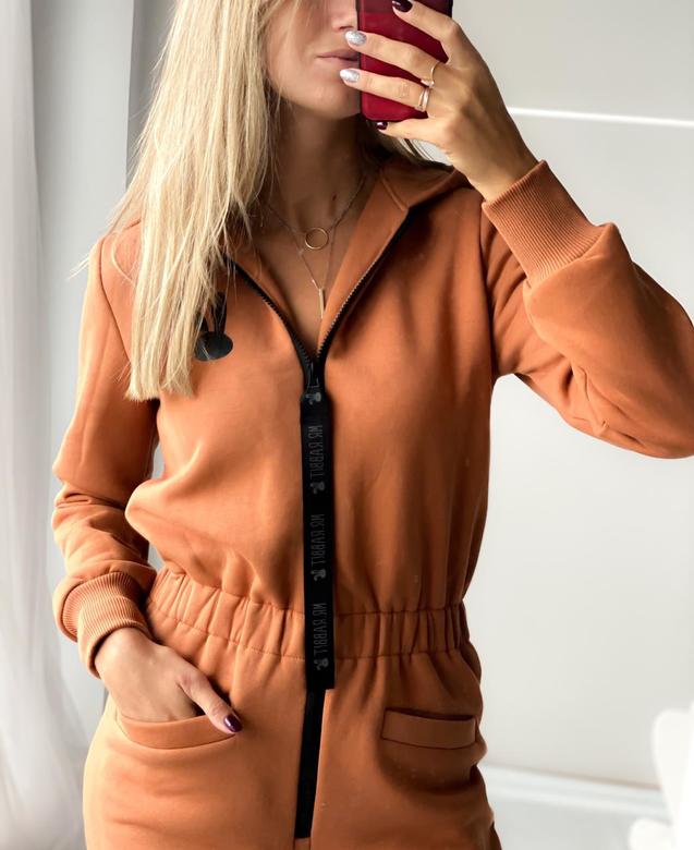 Взрослый Комбез Cat начёс Кэмел