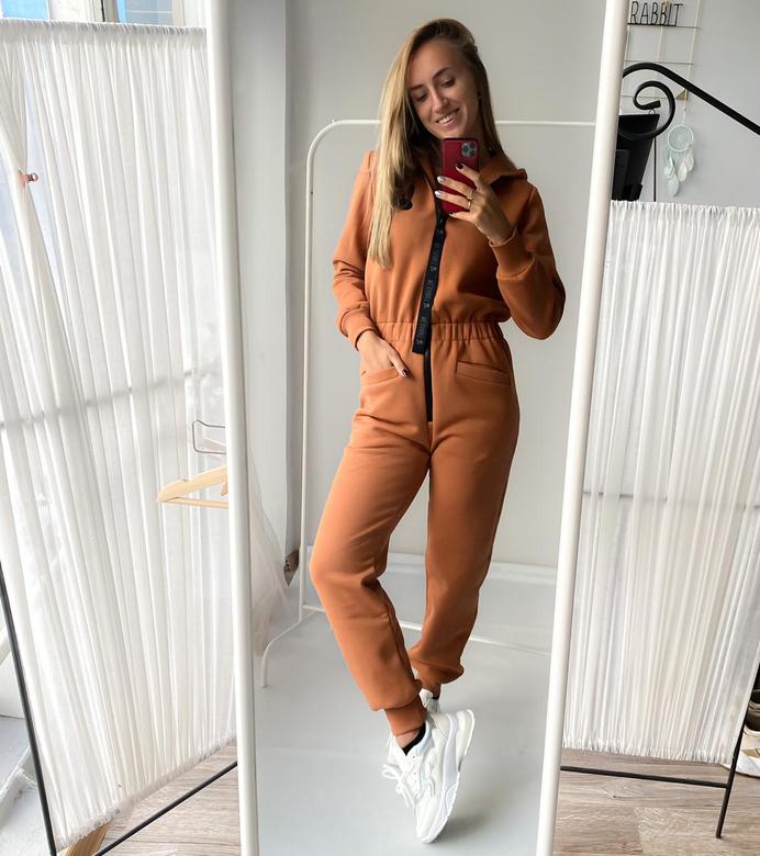 Взрослый Комбез Cat начёс Кэмел