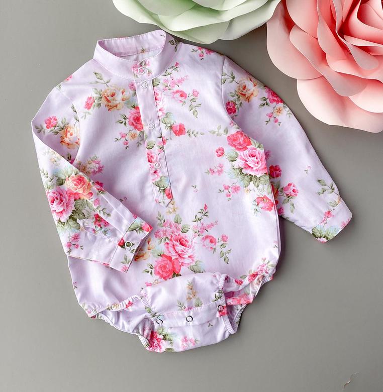 Рубашка - боди длинный рукав