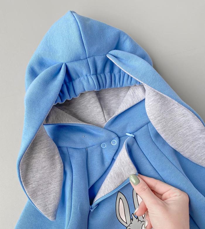 Комбез начёс «Зайка» Небесный