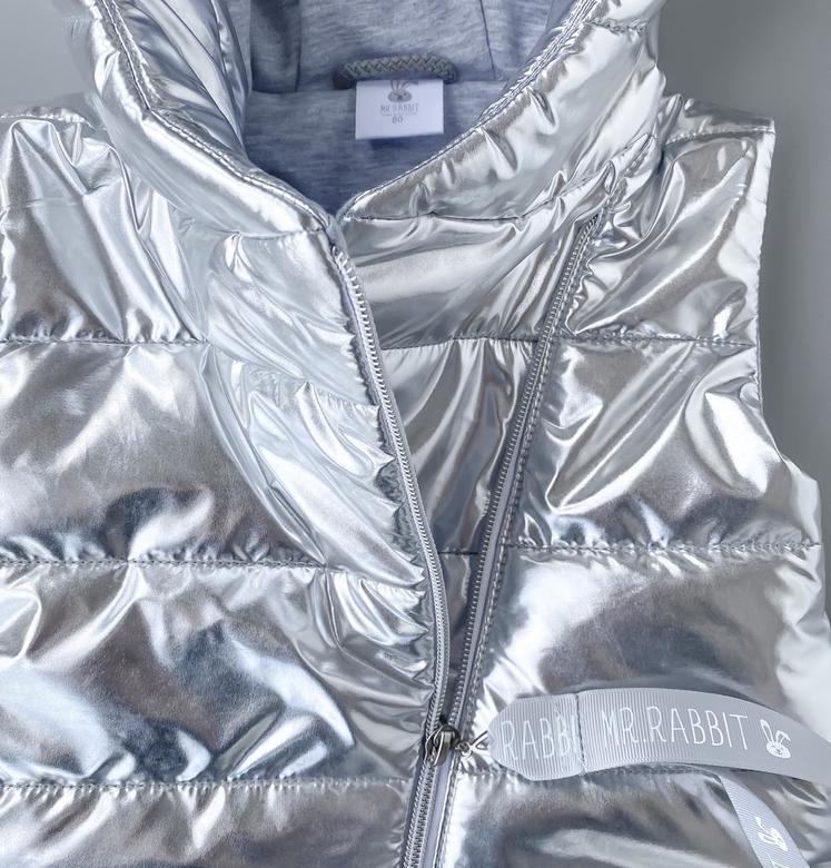 Удлиненная Жилетка Серебро