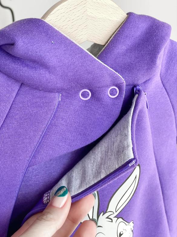 Комбез начёс «Зайка» Фиолетовый