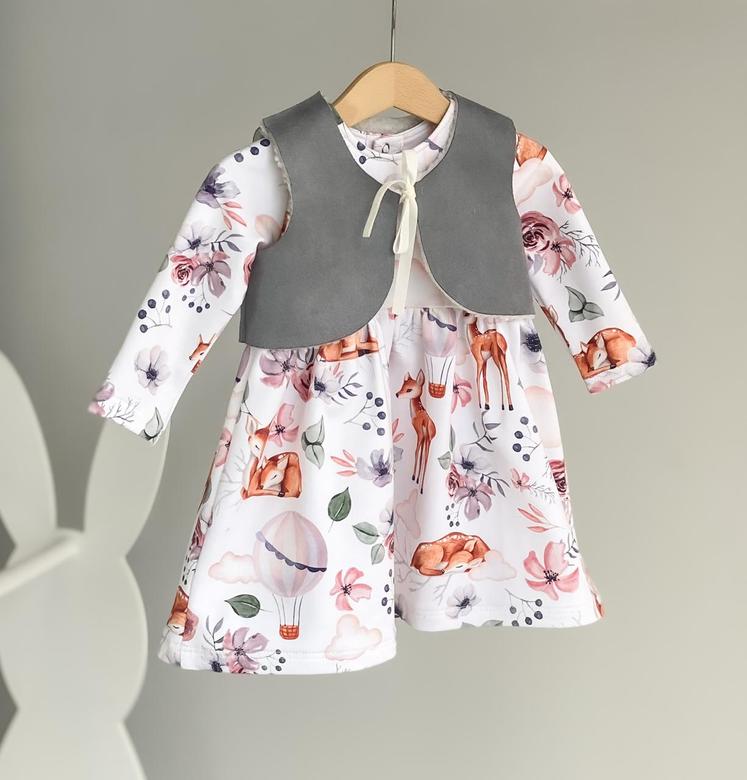 Платье трикотажное Рюша c Болеро