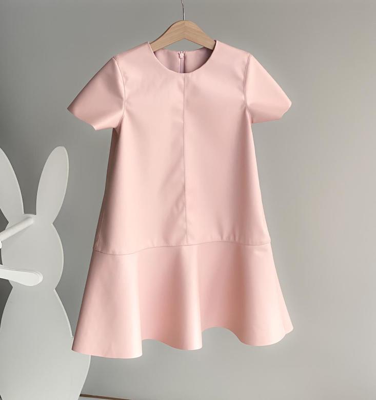 Платье Кожаное  Розовый