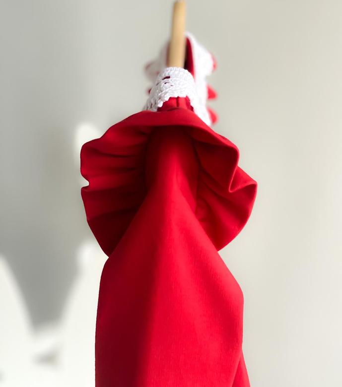 Платье трикотажное Рюша