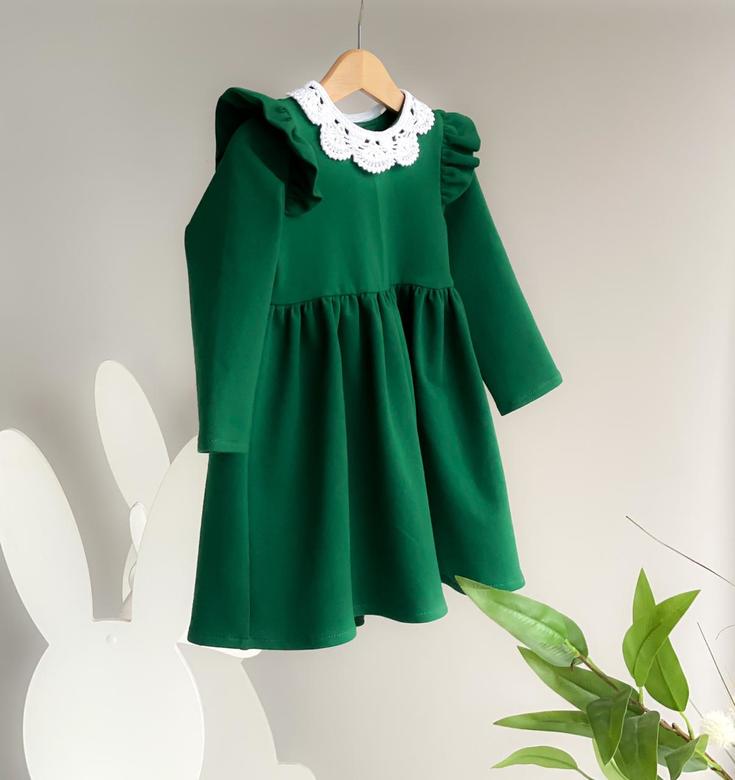 Платье трикотажное Рюша