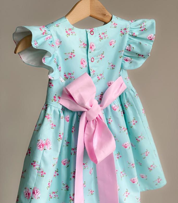 Платье Крылышки с поясом