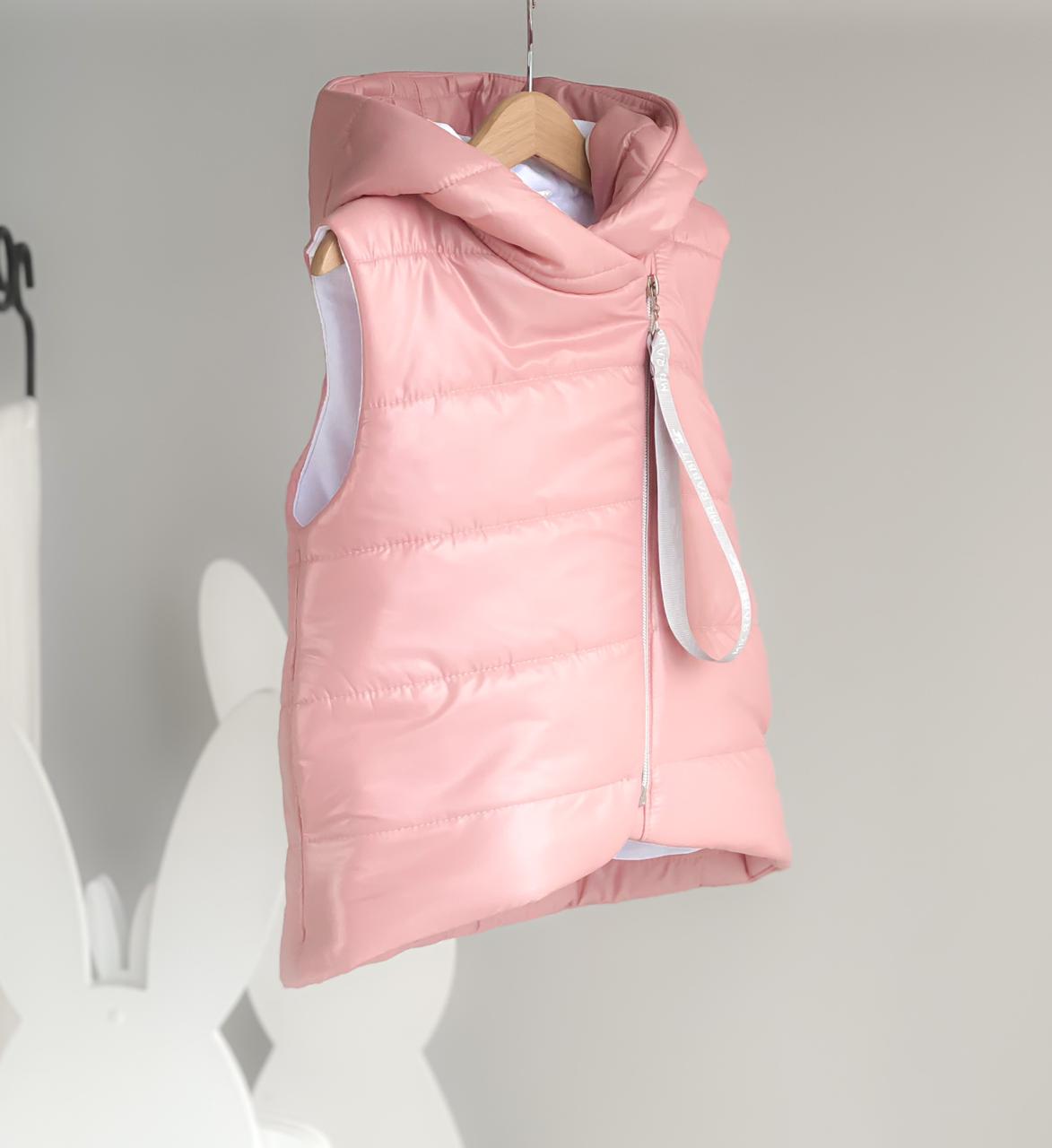 Удлиненная Жилетка Монклер Розовый