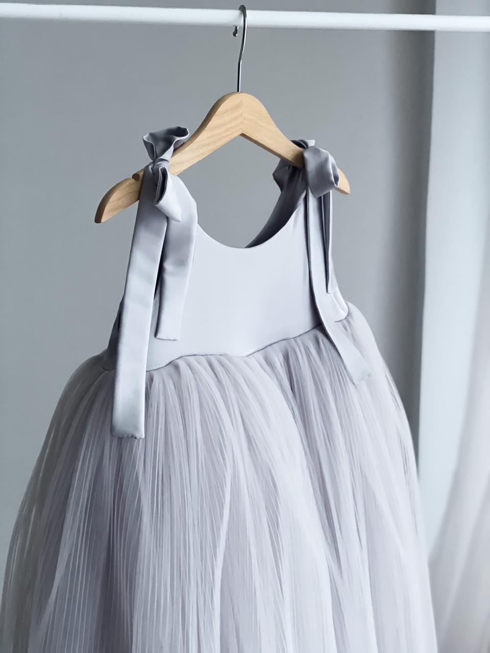 Платье "Натали" Светло-серое