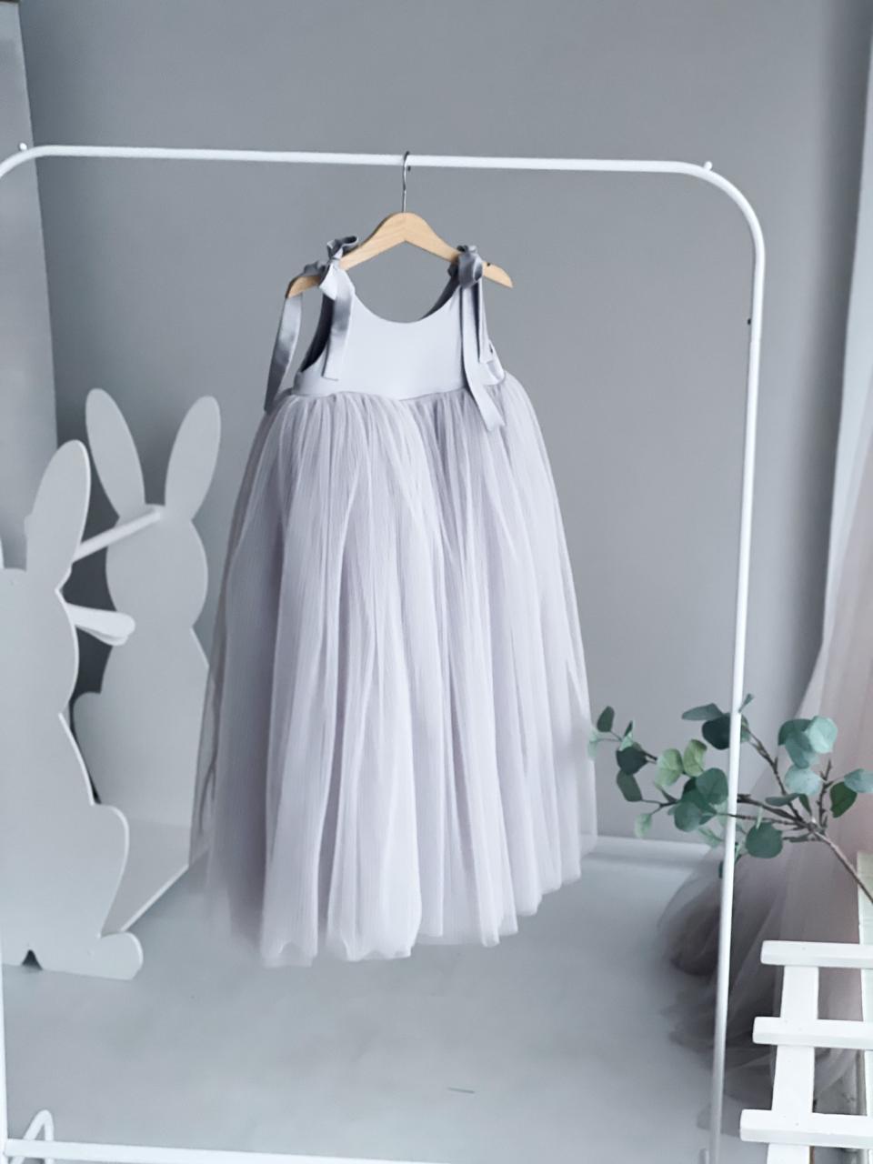 Платье "Натали" Светло-серое