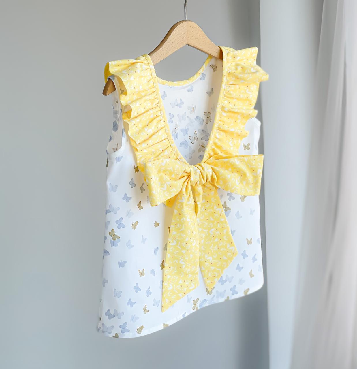 Топ с открытой спиной + Блумеры с двойной юбочкой