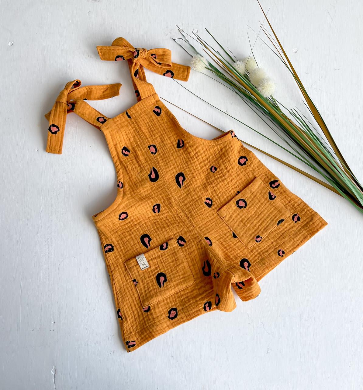 Комбишорты Муслин Леопард