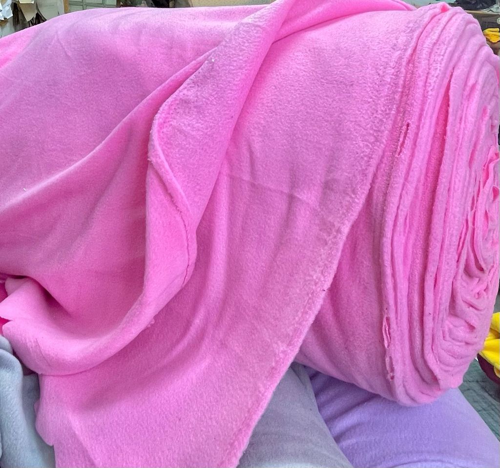 Флис Розовый яркий