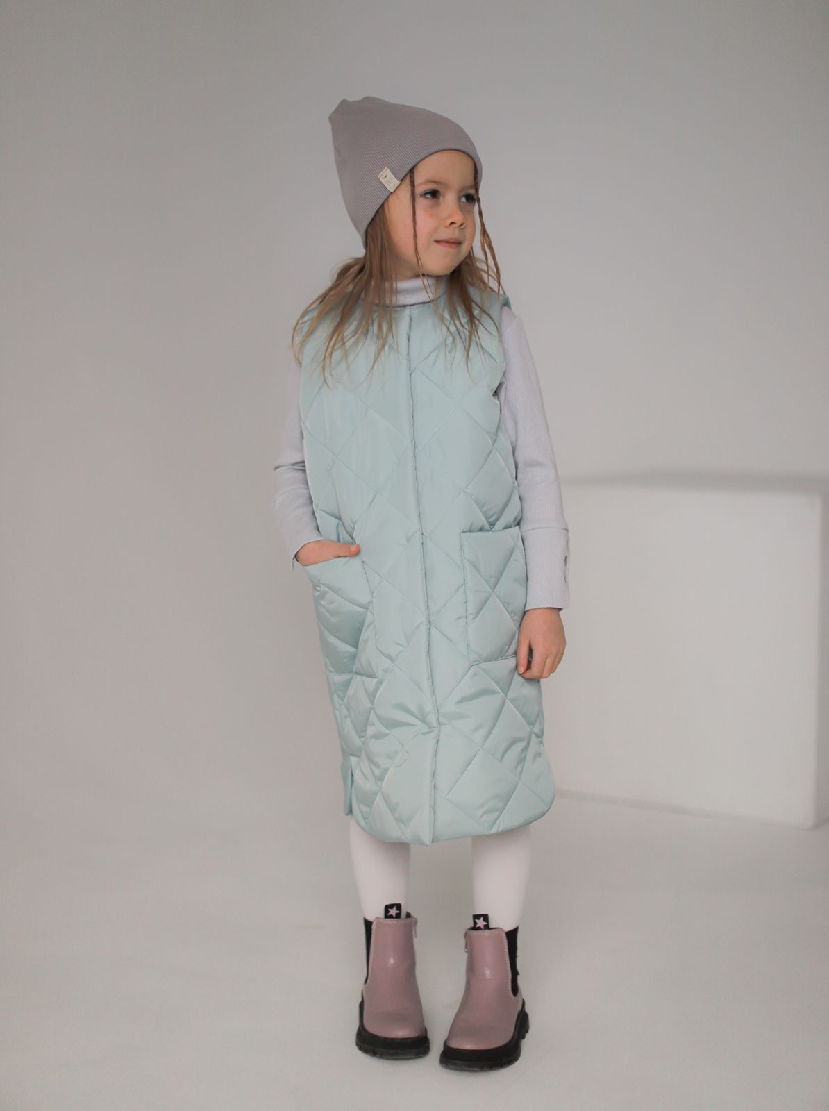 Жилетка Long мята