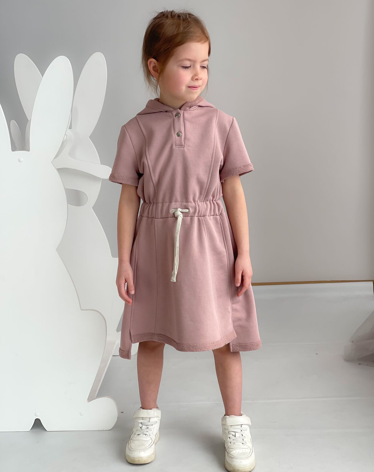 Платье Поло Пудра