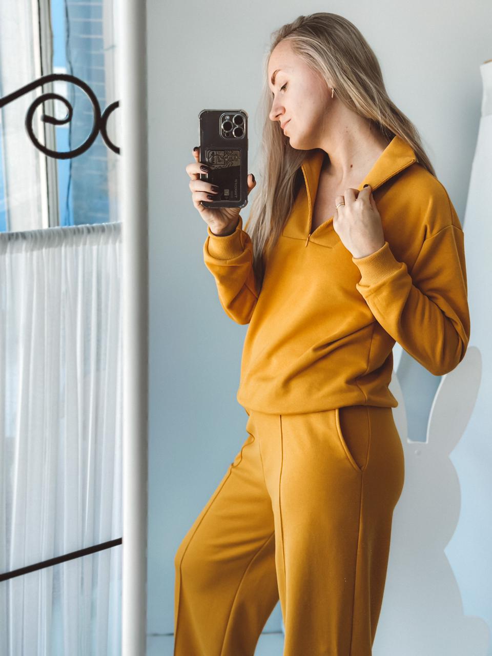 “Level 1» Трикотажный Комплект горчица