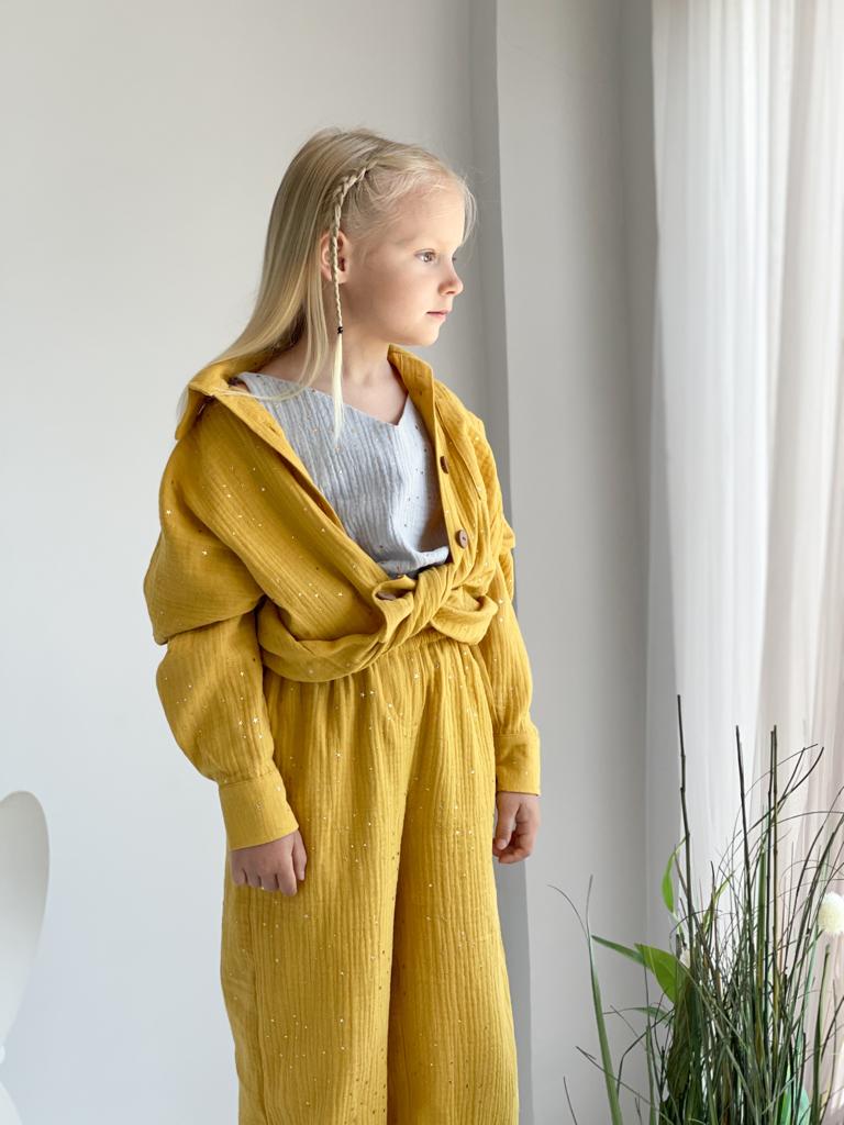 Комплект Linen (рубаха, топ и штаны)