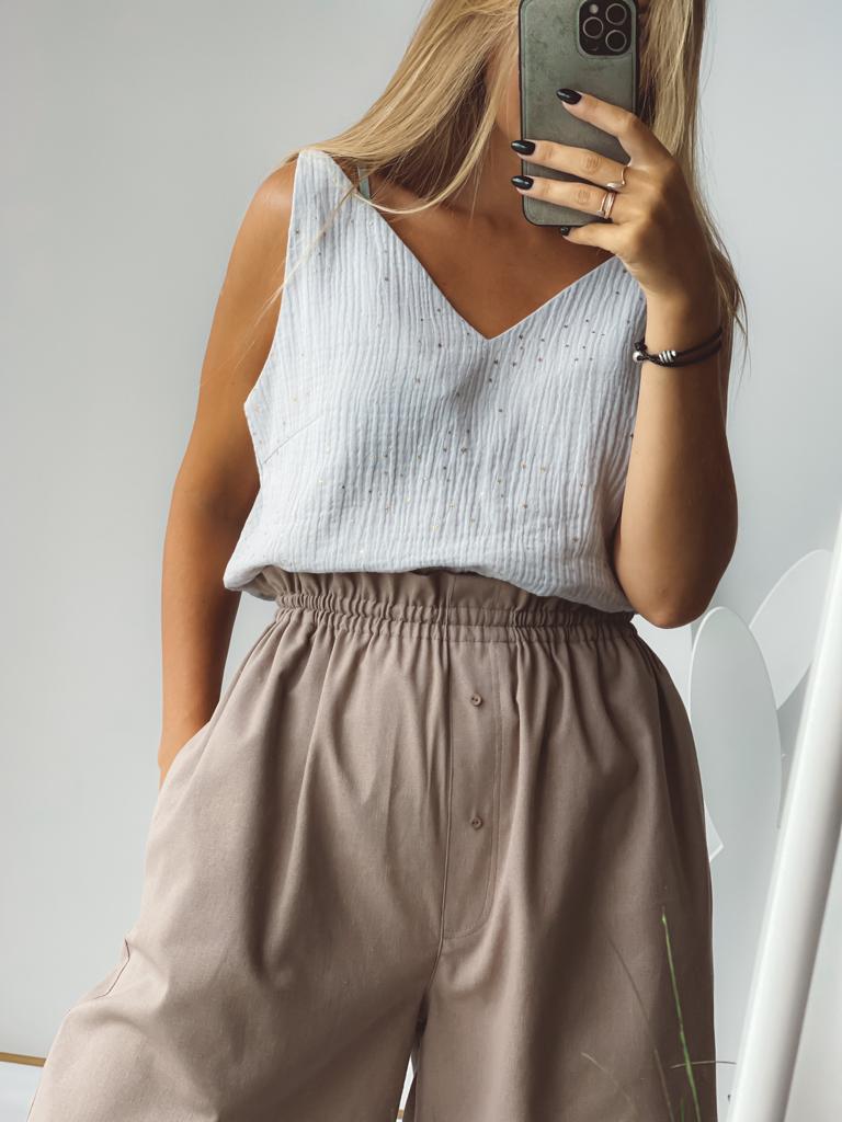 Комплект Linen (топ, шорты)