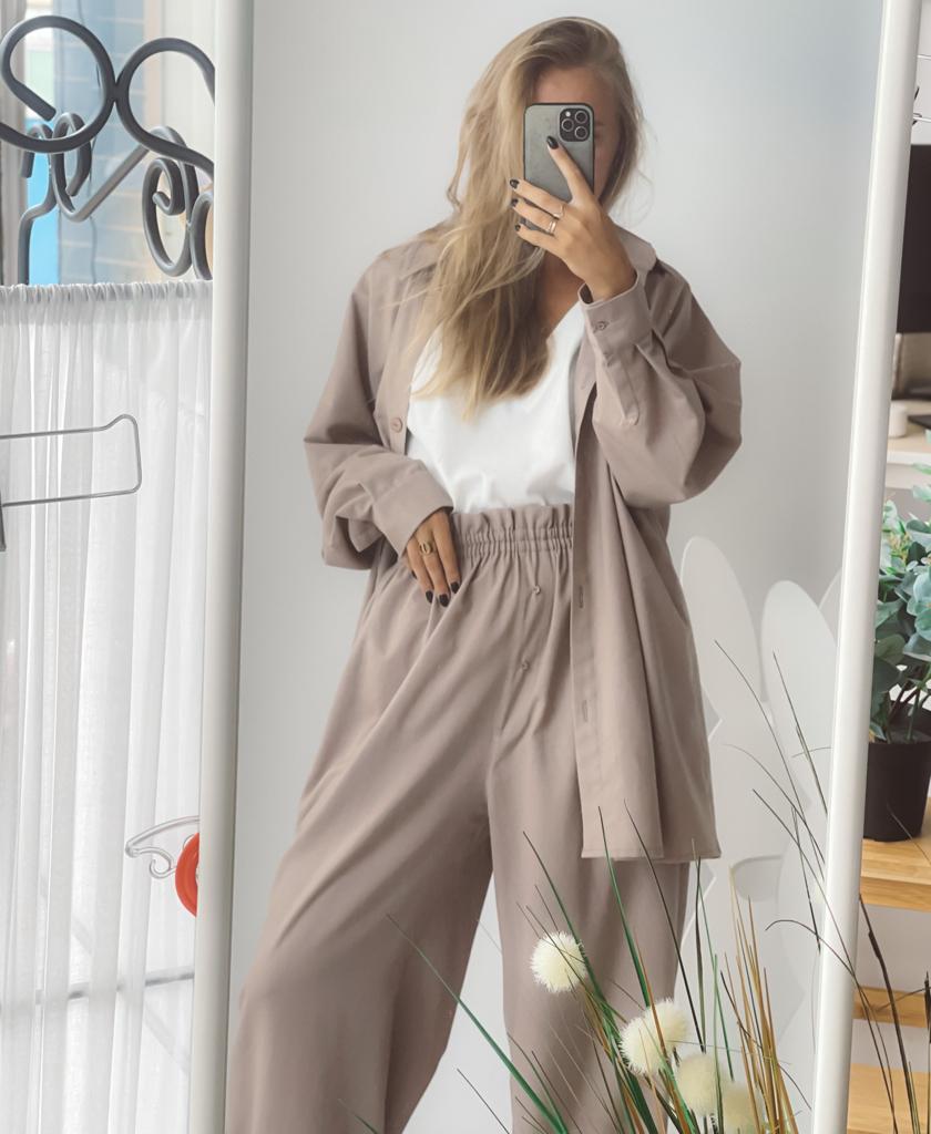 Комплект Linen (рубаха, топ и штаны)