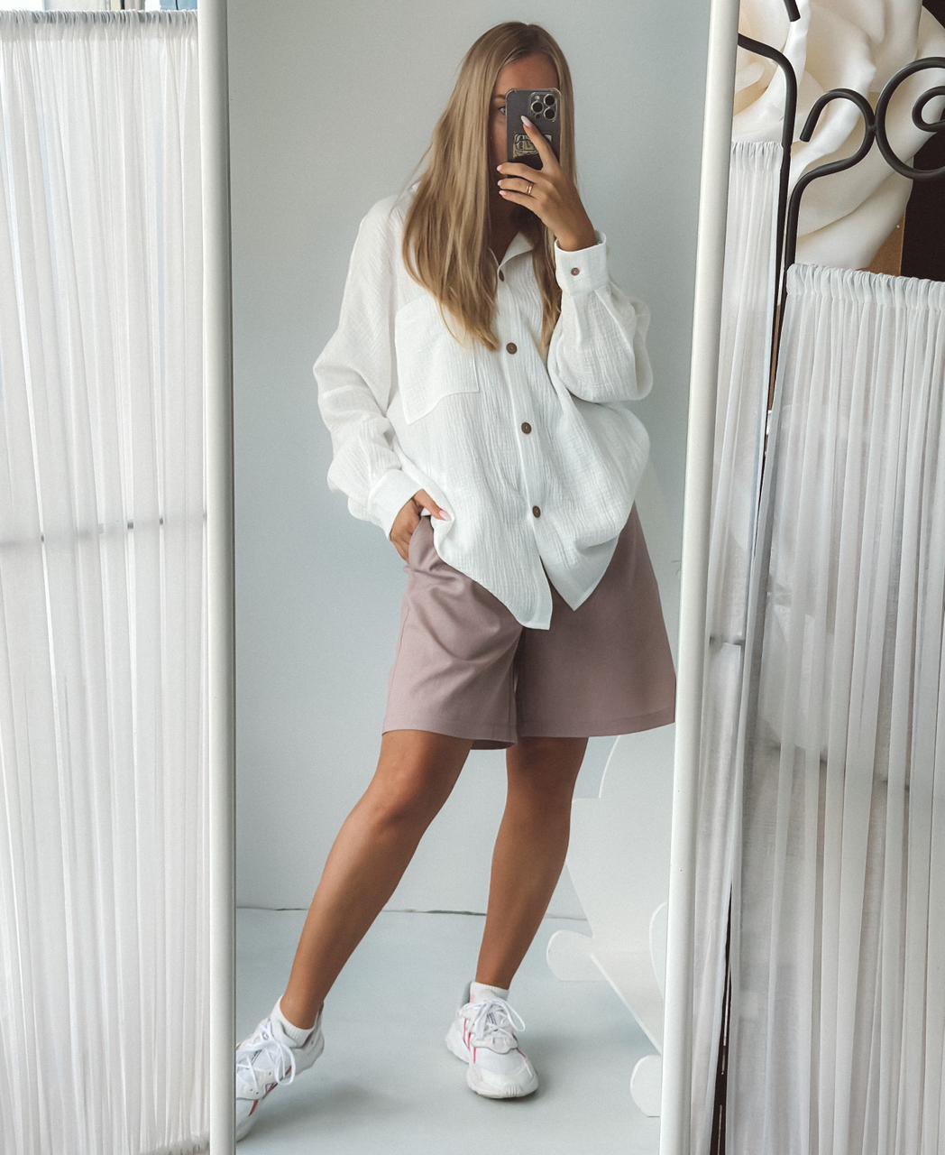 Комплект Linen (рубаха, шорты)