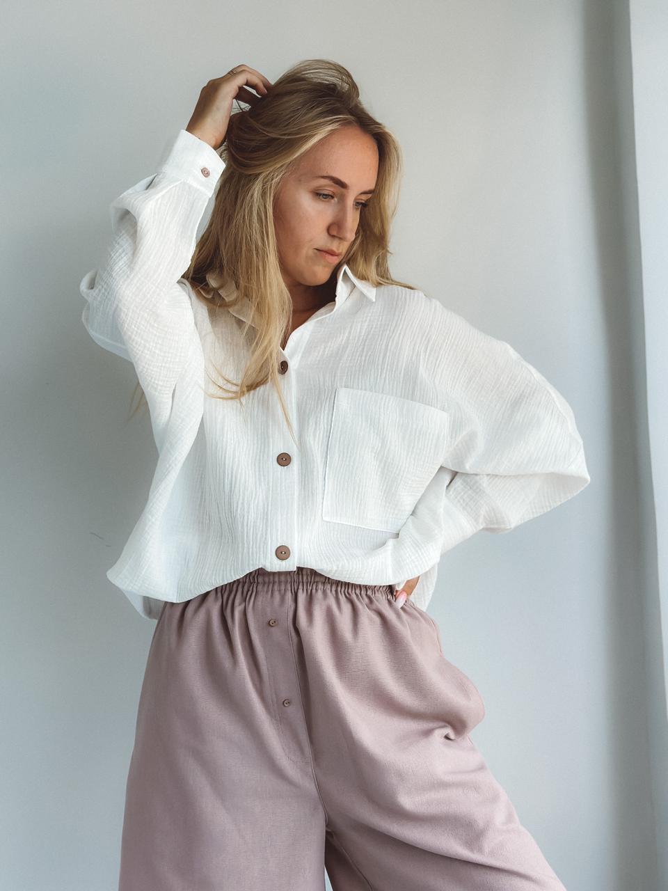 Комплект Linen (рубаха, шорты)