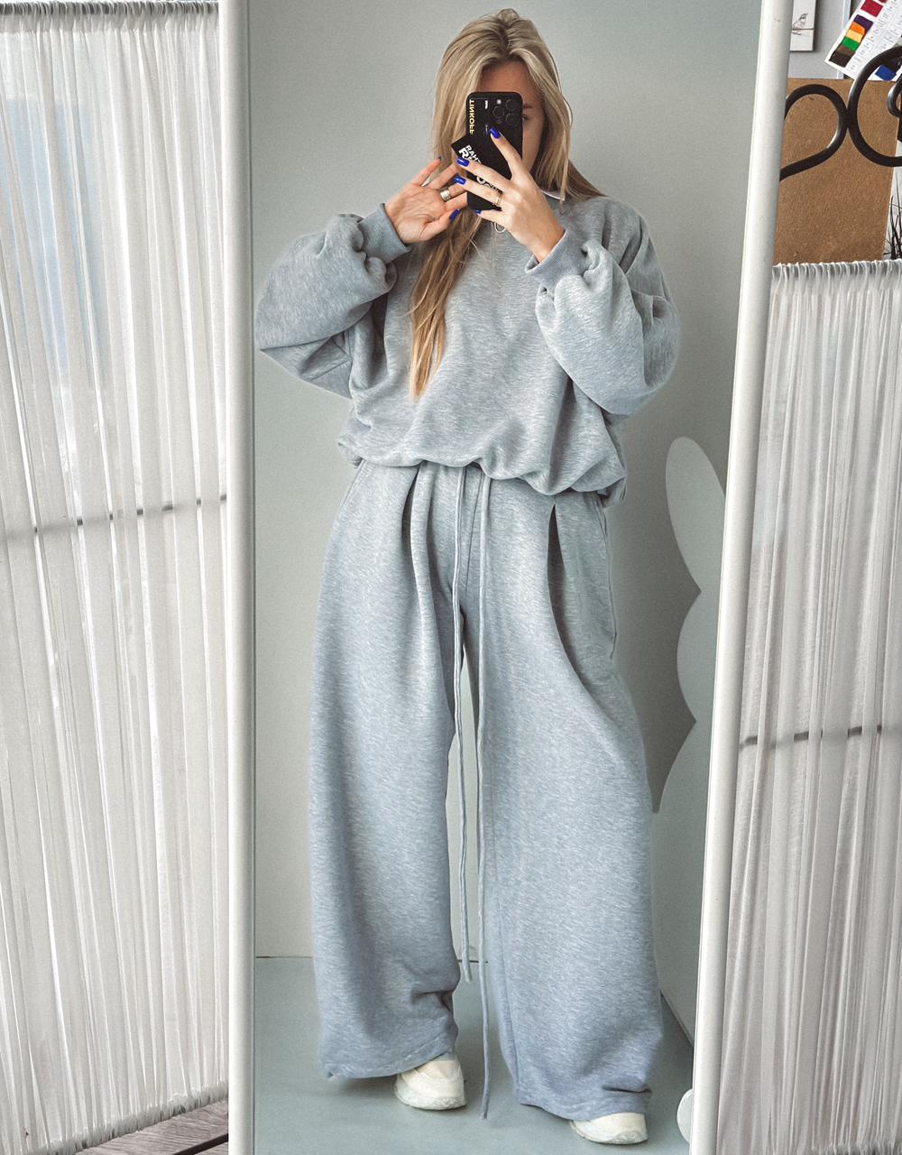 Комплект “ОВЕРИЩЕ» серый меланж