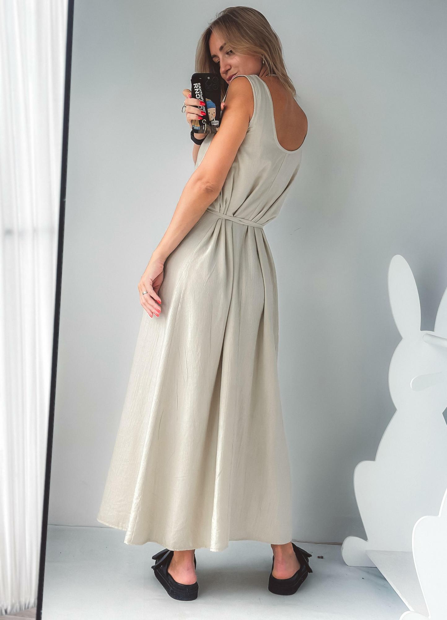 Платье ПРОВАНС беж вискоза