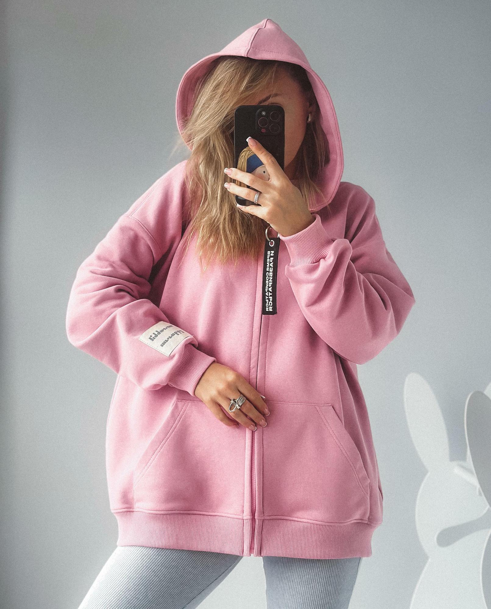 Худи Zip пудра