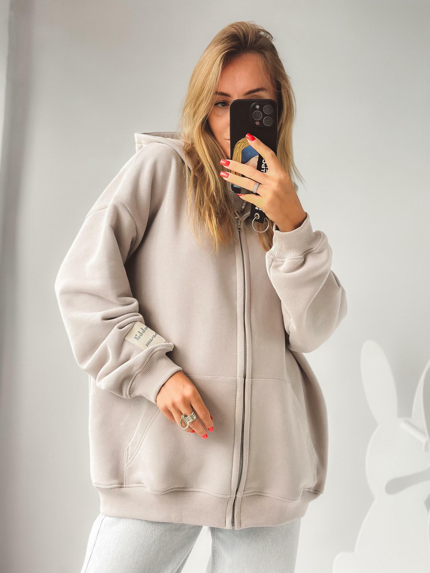 Худи Zip нюд