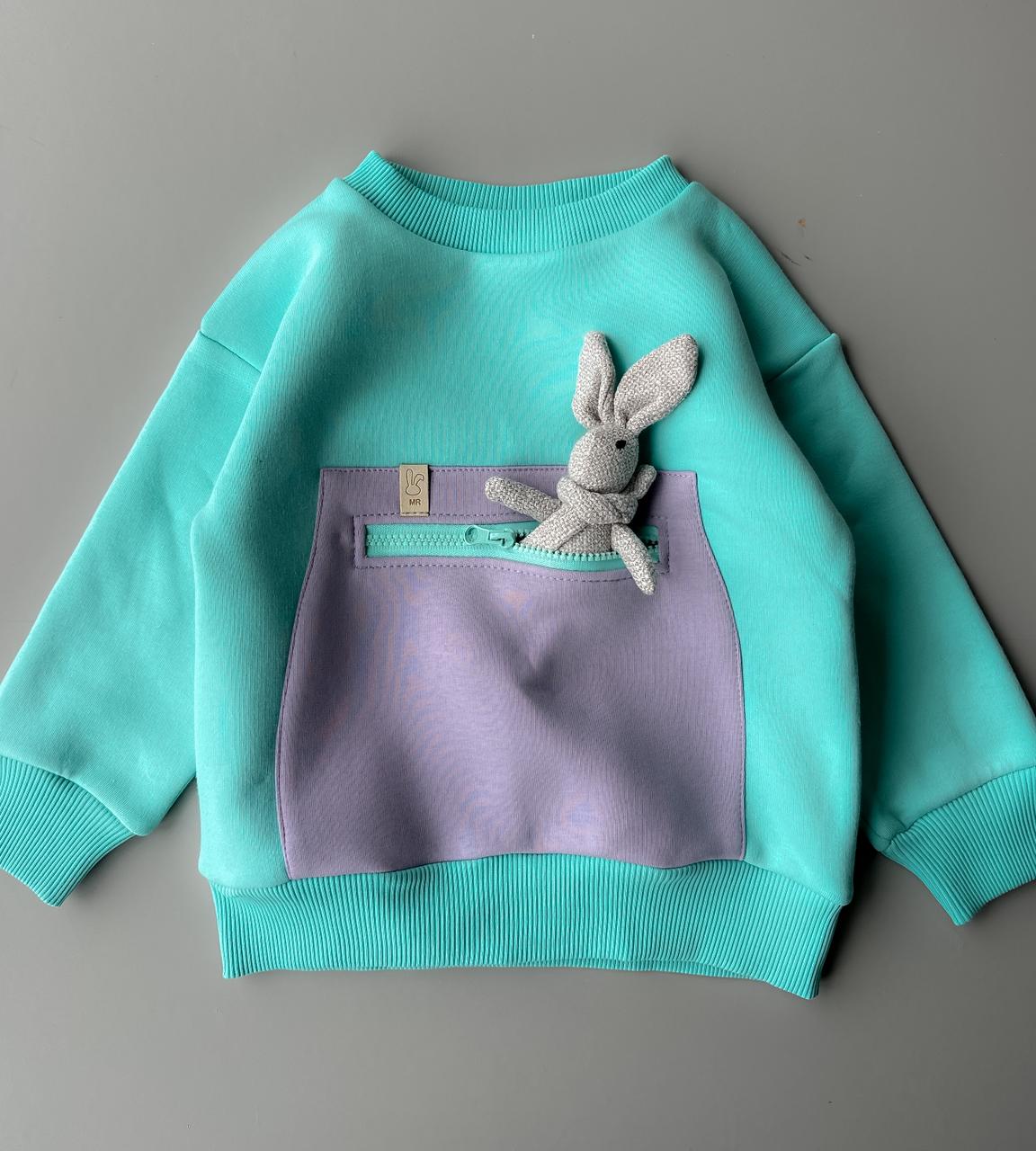 Толстовка - Друг мята + сирень