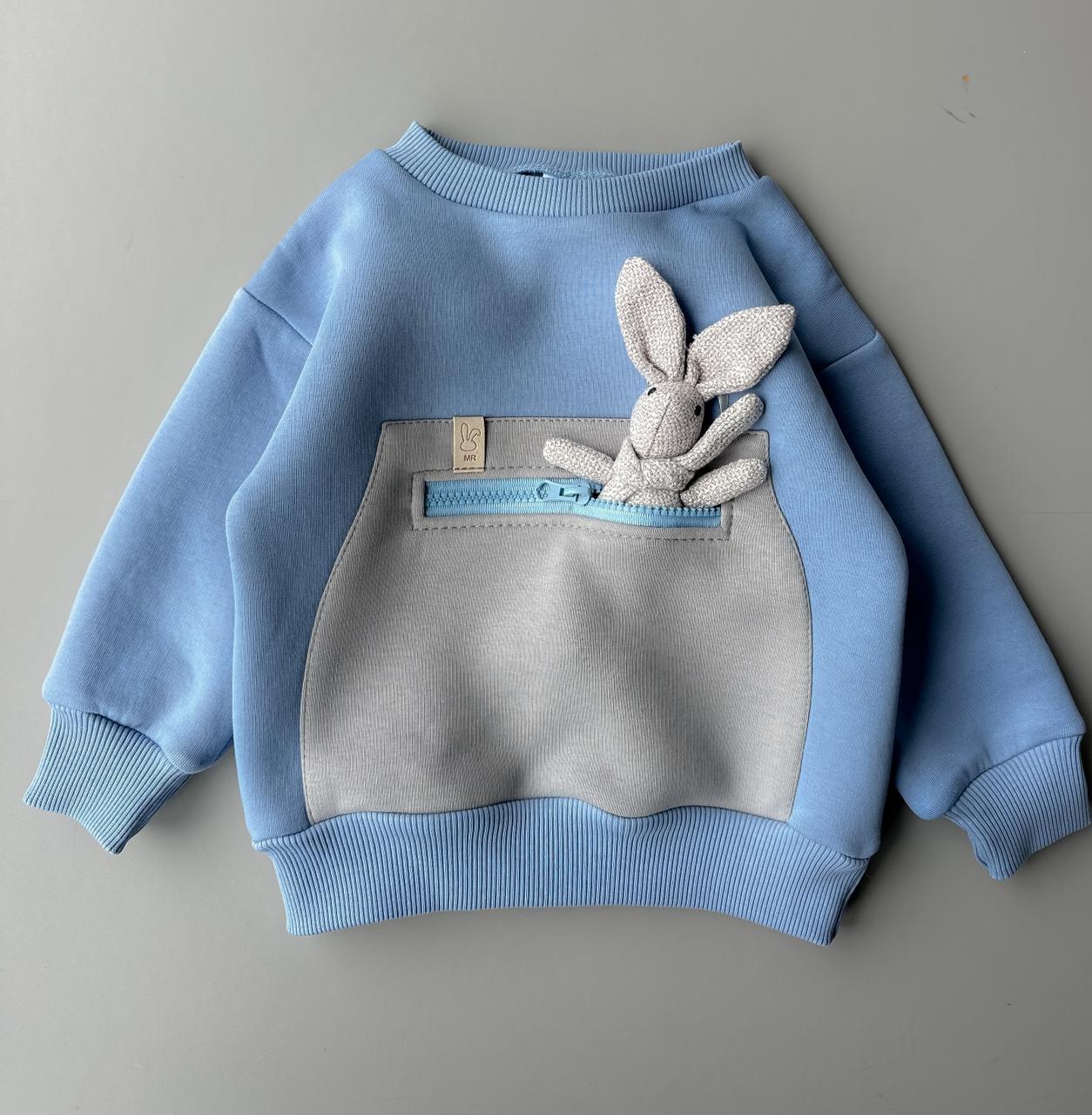 Толстовка - Друг голубой + пепел