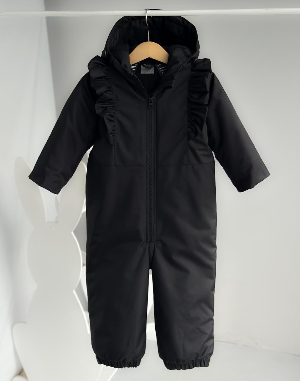 Комбез ЗИМА + рюша черный