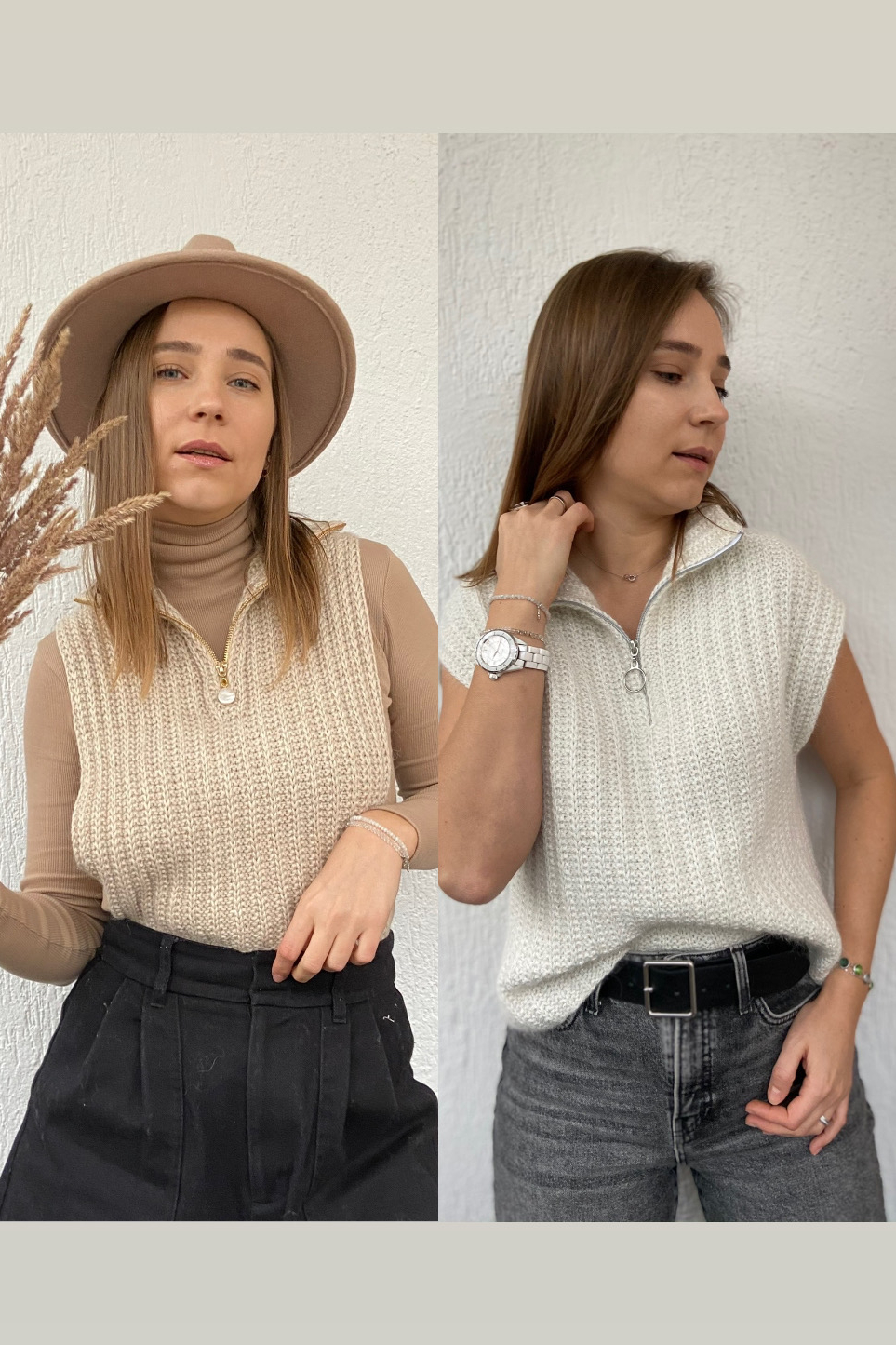 МК Манишка- Жилет Zipper