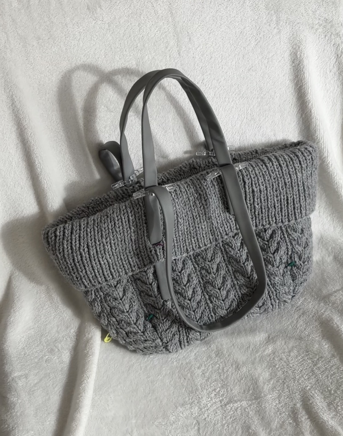 СОВМЕСТНОЕ ВЯЗАНИЕ  Сумки с косами