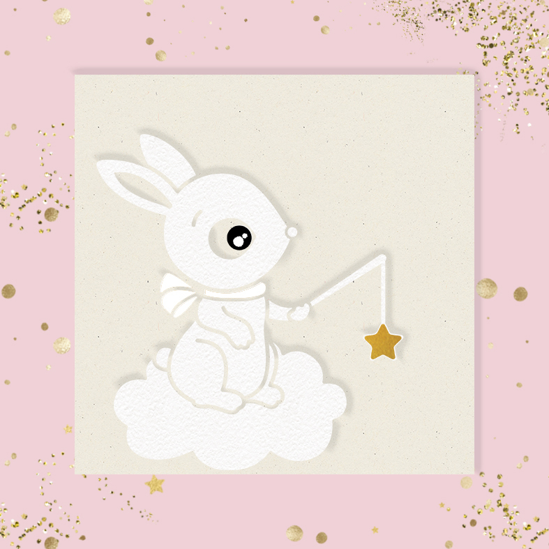 Заготовка для тиснения с элементами из термотрансферной пленки "Зай"