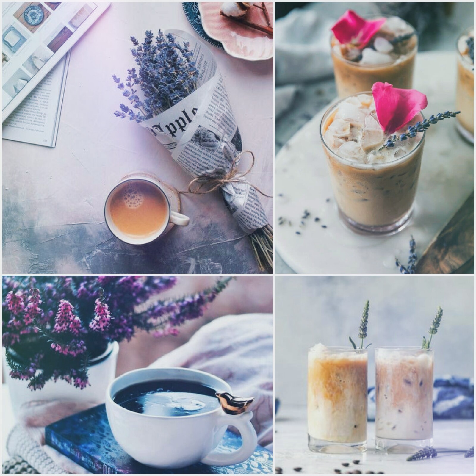 Lavender coffee raf