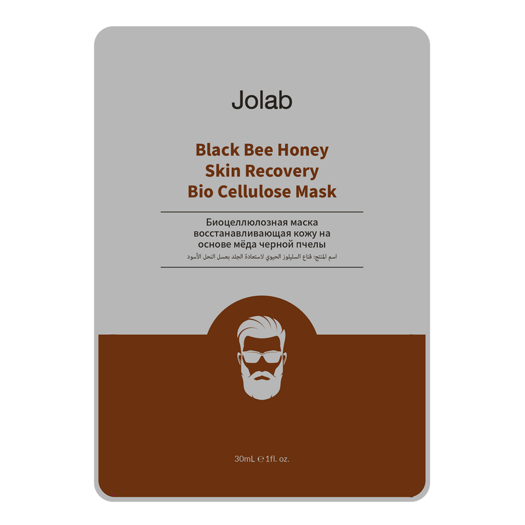 Мужская биоцеллюлозная маска на основе меда черной пчелы