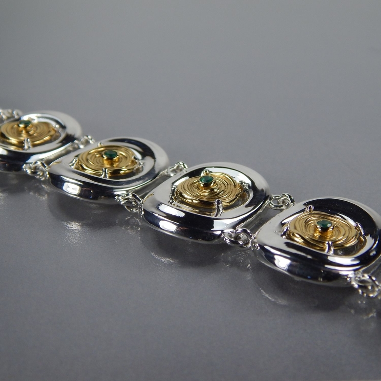 Серебряный браслет Гейзер