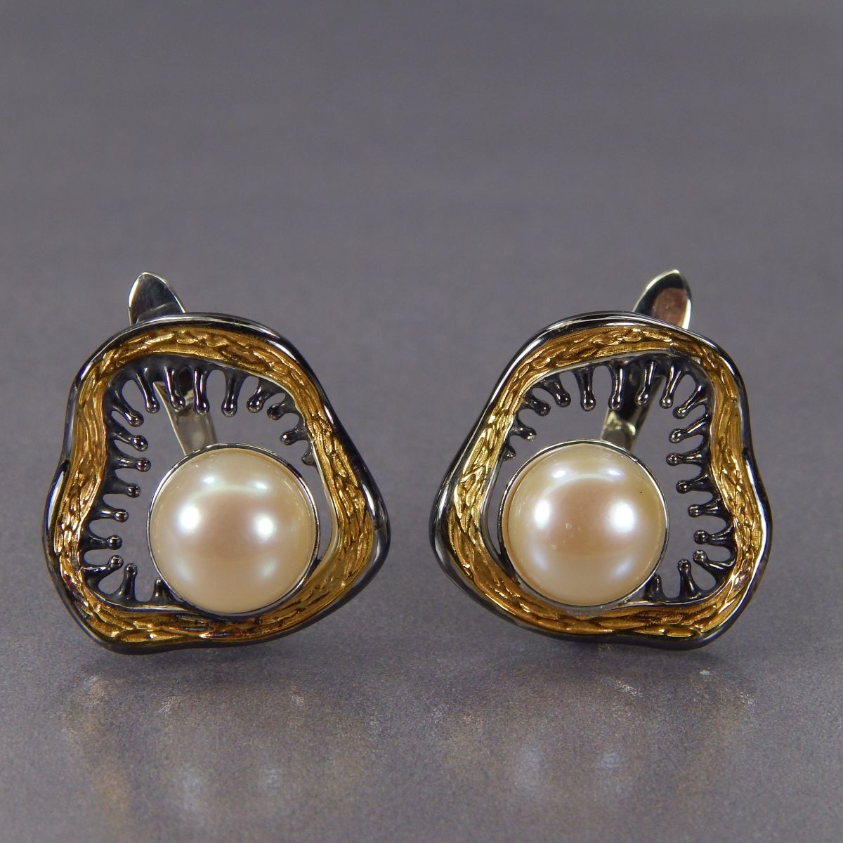 Серьги с жемчугом Маупити